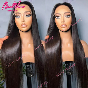 Las Mejores Pelucas Largas y Lisas de Cabello Humano Virgen con Encaje Frontal Transparente HD, Sin Pegamento, Doble Trama, de Alto Rendimiento, Hechas en India - Product Image 2