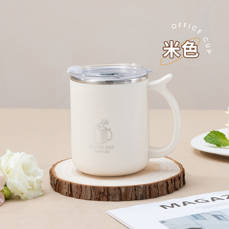 Épaissi 500ml [couvercle transparent] blanc