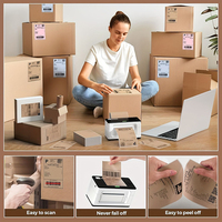 Étiquettes d'impression thermique couleur personnalisée 4"x6" – 500 étiquettes autocollantes en accordéon pour expédition et fulfillment e-commerce