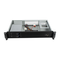 Casing Server Penyimpanan Full Tower Macase Short Body 1.5U dari Aluminium Alloy dengan Bay HDD, Panel Samping Mini-ITX, Kipas, dan Stok Tersedia
