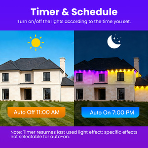 Luces de hadas para exteriores de 30 m controladas por aplicación, regulables, de bajo consumo, para balcones, patios e iluminación festiva - Product Image 5