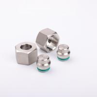 Bouchon d'étanchéité hexagonal femelle en acier inoxydable avec joint torique et filetage interne, résistant à la corrosion, pour raccord hydraulique