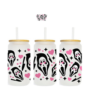 Stiker dtf uv kustom harga rendah stiker perekat desain untuk Kaca Libbey cangkir kopi besi pada label desain transfer panas - Product Image 2