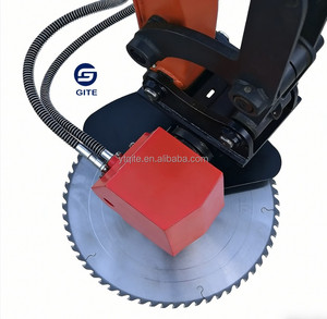 Tête de scie hydraulique GITE |   Débroussailleuse montée sur excavatrice |   Moteur principal pour broyeur de branches GT-SH60 pour travaux de construction - Product Image 2