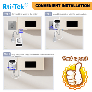 <span class=keywords><strong>Thermostat</strong></span> Wi-Fi Tuya Smart Home au design moderne 2,4 GHz pour chaudière murale à <span class=keywords><strong>gaz</strong></span>, chauffage au sol hydronique pour appartement, prise murale - Product Image 6