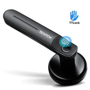 Tediton Đơn Giản Hóa Đòn Bẩy Keyless Khóa Cửa Vân Tay Từ Khóa Với Chìa Khóa - Product Image 1