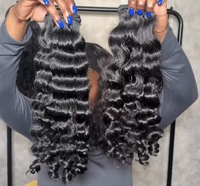 Extensions de cheveux humains bruts en lots, ondulés (Body Wave), sans perte de cheveux, 100% vierges non traités, cheveux indiens bruts, lisses (Bone Straight), longs