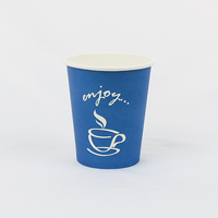 Tasse à mur unique écologique du conteneur 8oz de nourriture à emporter avec la tasse de papier de café de logo