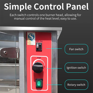 Máquina de Kebab de Pollo y Pato con Temperatura Ajustable 2026, Asador de Pollo de 3/6/9 Niveles - Product Image 3