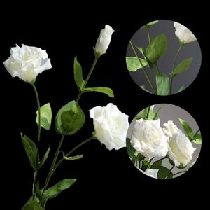Flores de PVC Suaves al por Mayor, Color Blanco y Rosa, Tacto Real, Flor Artificial de Lisianthus para Decoración de Bodas - Product Image 6