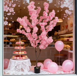 Árbol de Cerezo Artificial de Seda de Alta Calidad, Decoración para Piso, Boda, Hogar, Planta Duradera y Colorida, Bonsái, Navidad, Año Nuevo - Product Image 1