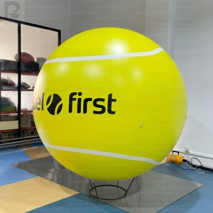 Pelota <span class=keywords><strong>de</strong></span> Pádel Inflable Gigante <span class=keywords><strong>de</strong></span> 6.5 Pies con Logotipo Personalizado, Decoración para Fotos, Ideal para Carnavales, Centros Comerciales y Actividades Deportivas - Product Image 4