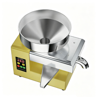 Nouvelle presse à huile miniature de 8 à 10 kg/h, adaptée à l'extraction d'huile de sésame, d'arachide et d'olive. Conçu pour un usage domestique