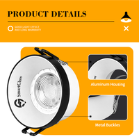 Plafonniers encastrés ronds modernes GU10 MR16, boîtier en aluminium, support d'ampoule LED GU10, cadre de montage pour lampes GU10 MR16