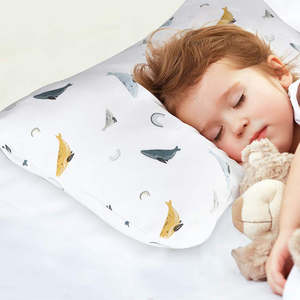 Almohada para Bebés y Niños Pequeños 100% Algodón Suave con Estampado de Ballena, Transpirable y Amigable con la Piel, para <span class=keywords><strong>Cuna</strong></span>, Cochecito y Viajes - Product Image 4