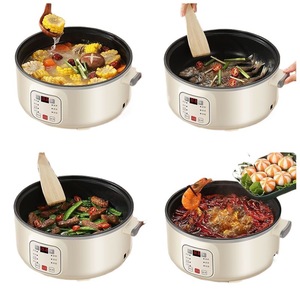 Cuisinière électrique multifonctionnelle pour cuire à la vapeur, faire bouillir, mijoter, frire et faire sauter ; marmite électrique intelligente avec minuteur et - Product Image 5