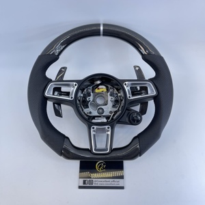 Volante de Fibra de Carbono CCExcellent para <span class=keywords><strong>Porsche</strong></span> Panamera 991.2 Carrera 911 918 992 718 GT4 RS 982 Boxster Cayman <span class=keywords><strong>Macan</strong></span> <span class=keywords><strong>2017</strong></span>+ - Product Image 1