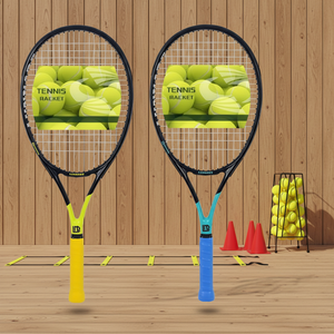 <span class=keywords><strong>Racchette</strong></span> da <span class=keywords><strong>Tennis</strong></span> in Fibra di Carbonio Pre-Incordate con Impugnatura Confortevole 27'' Leggere per Principianti con Borsa da <span class=keywords><strong>Tennis</strong></span> - Product Image 1