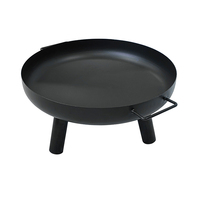 Poêle de jardin d'arrière-cour, foyer en acier à bois, table ronde, petit chauffage extérieur, barbecue