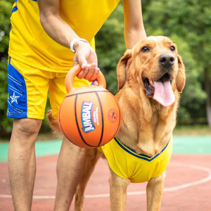 Mango de goma duradero resistente a mordeduras, pelota interactiva para mascotas, juguetes para masticar perros para entrenamiento, pelota agresiva para perros, juguete para perros - Product Image 3