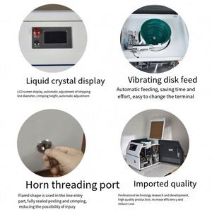 Cable Manufacturing Equipment Needle Tube Terminal Crimping <b>Machine</b> with Ferrule <b>Strip</b> & Crimp <b>Wire</b> Twisting Function - Product Image 5