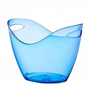 ถังน้ำแข็งพลาสติกใส4L ทันสมัยคีบแช่ไวน์แบบสั่งทำสำหรับเครื่องดื่มเบียร์แชมเปญความจุขนาดใหญ่สำหรับปาร์ตี้ของขวัญ - Product Image 3