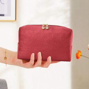 Semplice design Multi-colore di velluto trapuntato pochette per il trucco con motivo a caramella <span class=keywords><strong>porta</strong></span> pennelli ottagonali alla moda - Product Image 1
