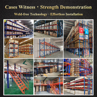 Rayonnage mezzanine industriel personnalisé à plusieurs niveaux en métal à usage intensif Rayonnage mezzanine à plateforme modulaire pour entrepôt Supports mezzanine
