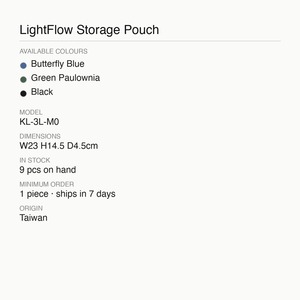 Pochette de rangement KEIRYO LightFlow M 23x14.5cm Unisexe En stock Taïwan - Product Image 5