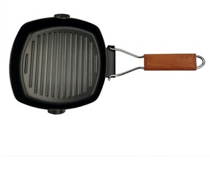 Poêle à frire antiadhésive en acier inoxydable, avec poignée pliable, poêle à Steak carrée, sauteuse de cuisson, ustensiles de cuisine ménagers ou de Camping - Product Image 6