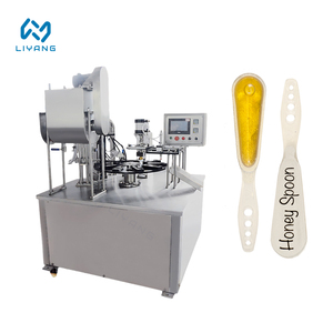 <span class=keywords><strong>Machine</strong></span> de remplissage rotative multifonctionnelle entièrement automatique pour liquides et miel, avec scellage sous film, idéale pour les petites entreprises - Product Image 1