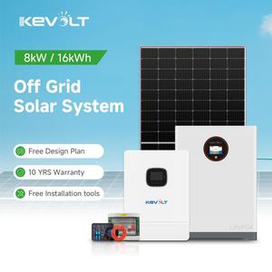 Hệ thống năng lượng mặt trời lai Chất lượng cao kevolt toàn bộ hệ thống kết nối 5kw-100kw cho ngôi nhà - Product Image 1