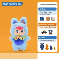 Jouets en peluche populaires à collectionner, modèles sac à main et canapé, porte-clés en peluche personnalisables sans minimum de commande avec emballage boîte surprise
