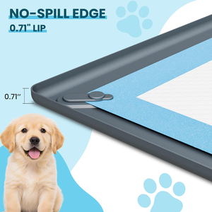 Silicone Wall-mounted Dog <b>Pee</b> <b>Pad</b> Holder Tray Reusable Puppy Potty Training <b>Pads</b> Extra Large Toilet Wee <b>Pee</b> <b>Pad</b> Holder for Pet - Product Image 3
