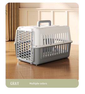 Jaula de Transporte para Mascotas, Estándar <span class=keywords><strong>IATA</strong></span>, de Plástico, Transpirable, Plegable, Ecológica, Portátil, para Perros y Gatos, 10 kg - Product Image 6