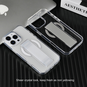 Trong suốt từ trường hợp điện thoại chống sốc 3.2mm PC độ dày 3500 gaus nam châm mạnh mẽ kinh doanh thiết kế điện thoại di động trường hợp - Product Image 5