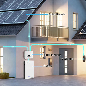 Hoàn thành nhà năng lượng mặt trời hệ thống năng lượng Kit 12V 24V 36V 48V 10KW 20kW 30Kw 40kw lai với lưu trữ pin Lithium Ion 20kwh 30kwh - Product Image 4