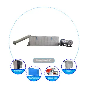 Large Output Continuous Dehydration Belt Chili Dryer Pepper Dryer Mesh Belt Agricultural Product Drying Machine