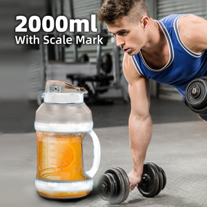 خلاط بروتين محمول قابل لإعادة الشحن بسعة 2000 مل، تصميم جديد من المصنع، خلاط كهربائي شخصي لاسلكي محمول - Product Image 5