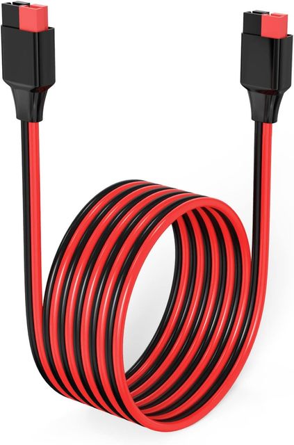 ELFCULB 12AWG  Extension Cable 2/6/10/20/35/50/75/100FT Solar Extension Cable for Portable Power Station
