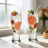 Chope à bière en verre classique allemande gravée sur mesure - Grande capacité, cadeau pour bars et discothèques
