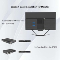 Computadora YUHUA Nueva con OPS, Intel Core I5/i7 de 11ª-14ª Generación, 4 USB 3.0/6 DDR4 de 4GB-16GB, SSD+HDD, Windows 10/11, Garantía de 2 Años