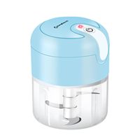 Hete verkoop plastic elektrische knoflook- en uienhakker duurzame mini-hakmolen keuken fruit- en groenteverwerker babyvoedselhakker
