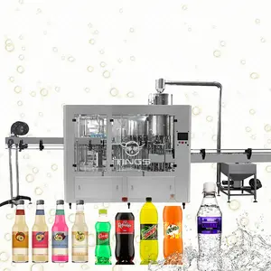 Plastic bottles juice washing filling capping production line equipment