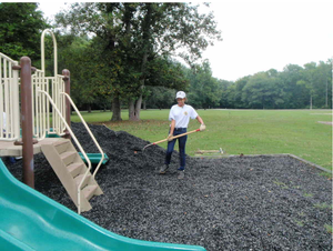 ยางอัดเม็ด EPDM ผสม PU สำหรับปูพื้นสนามเด็กเล่น พื้นผิวปลอดภัย ทนทานต่อรังสียูวี เหมาะสำหรับปูพื้นกีฬา - Product Image 4