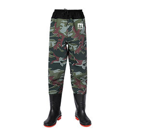 Cuissardes de pêche à la mouche pour hommes pantalons imperméables respirants avec bottes en PVC et en nylon pour la rivière et le lac - Product Image 2