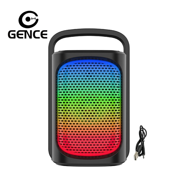 GENCE RGB LED Turtlebox Soundbar with Built-in Battery (1000-2000mAh) for Connection 5-10W Output Power & Atmosphere Light