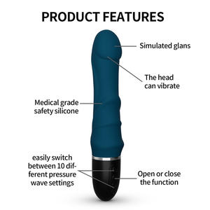 USB 10 Frequency Silicone AV Massage <b>Vibrator</b> - Product Image 4