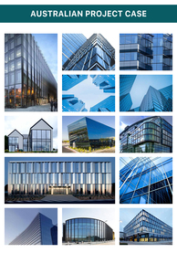 Isolation thermique à économie d'énergie pour bâtiment de bureaux Norme américaine Fenêtre moderne Mur en verre Mur-rideau Façade extérieure de bureau - Product Image 5