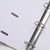 Organisateur de documents à 4 anneaux personnalisé à motif floral, couverture rigide, pour bureau et école, fournisseur en gros OEM ODM, usine